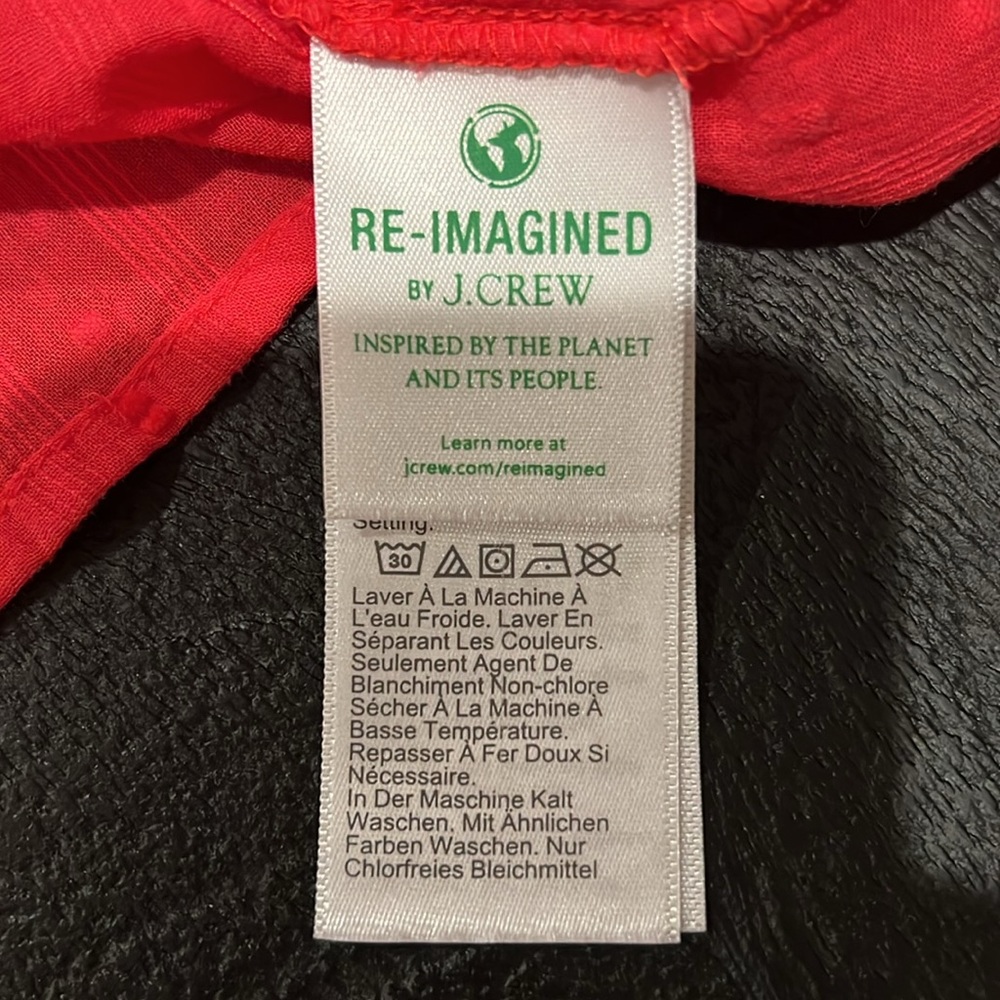 J. Crew Women’s 2X Red Blouse - Picture 10 of 13